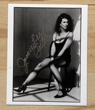 Jamie Lee Curtis original signierte Autogrammkarte Echtfoto Schauspiel USA alt