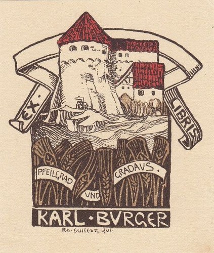 Exlibris bookplate klischee - exlibris,