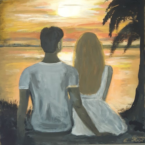 Acrylbilder handgemalt