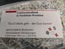 geschredderte Banknoten DM D-Mark 1.500 DM Nostalgie