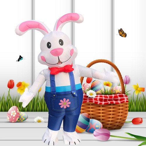Deluxe aufblasbares osterhase - aufblasbares,