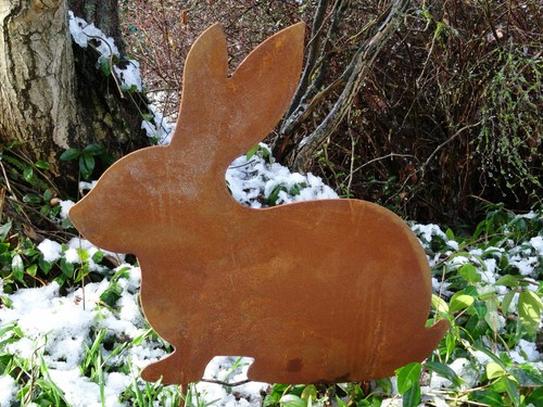 Gartenstecker hase aus - gartenstecker,