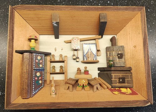 Holzbild diorama 19 5 - 27, x