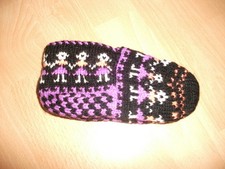 NEU(KINDER)Hausschuh Handarbeit Stricksocken Ballerina Größe 23-26