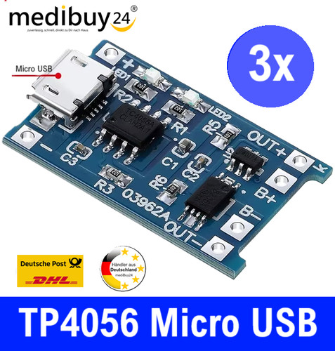 Tp4056 micro usb - tp4056, 18650