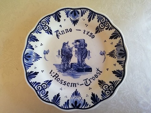 Delft wandteller - delft, |