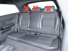Audi A3 8P Sitz Rückbank