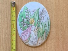 Fee Porzellan Plakette