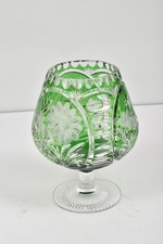 Kristall Pokalvase Grün