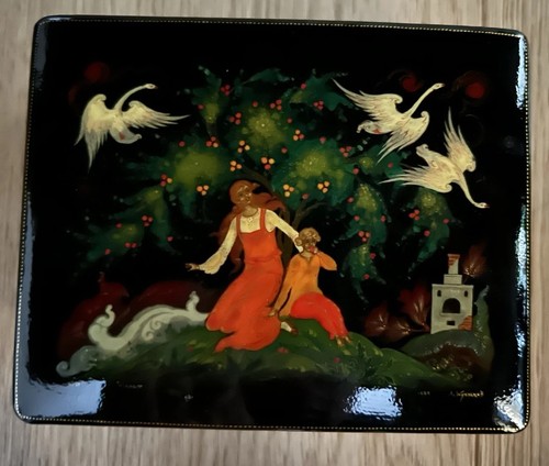 Russische lackdose palekh - russische, lackdose,