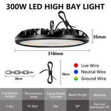 UFO LED Hallenbeleuchtung Hallenleuchte Industrielampe Werkstatt Decken Strahler