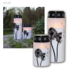 LED Grablaterne mit Timer &