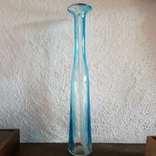 Flaschenvase schlank , blaues