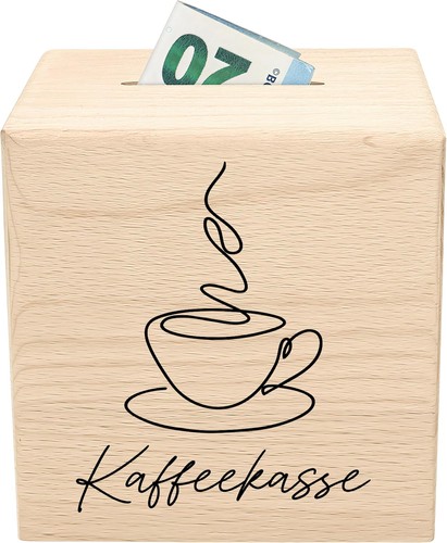 Kaffeekasse aus holz - kaffeekasse,