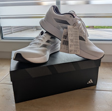 Original Adidas Jogging Schuhe Laufschuhe Gr 43 1/3 US 9,5 UK 9 ~ weiß