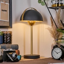 Schwarze Retro Tischlampe &