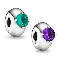 Charm Bead Stopper Clip Zirkon