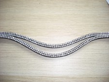 Stirnband Stirnriemen für Trensen Kandaren mit Strasssteinen verschiedene Längen