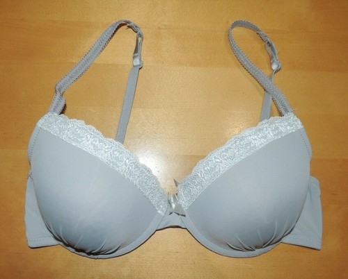 Schalen grau weiß spitze - grau/weiß,