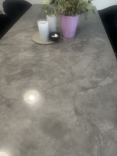 Rieess Ambiennte Estich 200x76-80 Keramik Marmor Design Schwarz Grau Farbe Neu