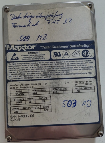 Retro ide festplatte maxtor - retro,