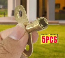 Heizkörper Sanitär x 5 Entlüftungsschlüssel Schlüssel massiv Messing für Entlüftungsventil