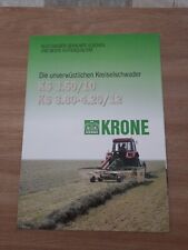Krone Kreiselschwader KS 3.50/10 KS 3.80-4.20/12 Prospekt Technische Daten