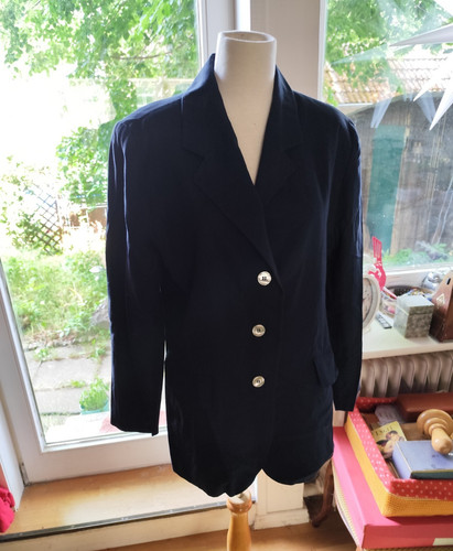 Damen blazer marineblau - damen, leinen