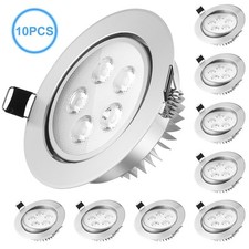 10x LED Einbaustrahler Innenbeleuchtung Einbauleuchten Decken Einbau Spot 230V
