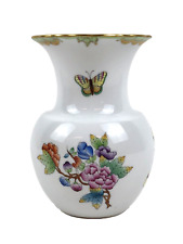 Vase Herend Ungarn 1. Wahl Victoria 7025/VB Blumen Schmetterling