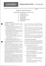 Grundig Service Manual für RTV 820 Copy