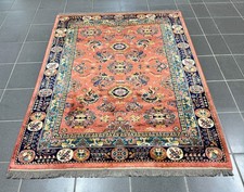 Seidenteppich Sarough 130 x 180 cm ( frisch gewaschen )