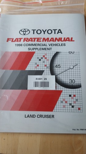 Flat rate manual toyota land - rate,