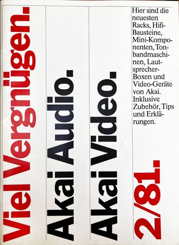Akai audio video 1981 - akai,