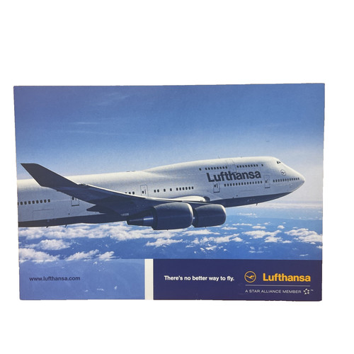 Postkarte flugzeug airline - flugzeug,