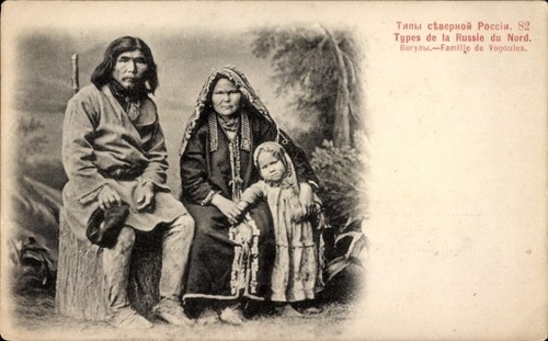 Russische familie tracht - russische,