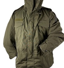 Vintage Österreichisches Bundesheer Feldjacke, Herren gefüttert, Kapuze Neu