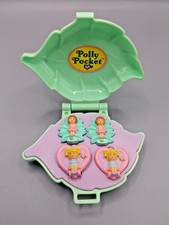Polly Pocket Mini - Bluebird 1991 Earring Case - Ohrclips - Ungetragen Vintage