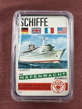 Schiffe mit Hafenwacht Ausweis ASS 647 Quartett Kartenspiel