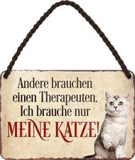 Blechschilder Lustiger Katzen