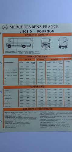Mercedes benz 508 d - l,