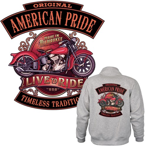 Sweat jacke biker usa reisen - jacke,