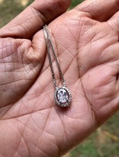 925 Sterlingsilber CZ ovale