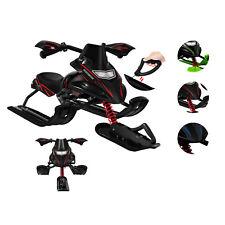 Lenkschlitten für Kinder Schlitten mit Fußbremsen Bob Kinderschlitten bis 90 kg