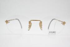 Vintage Brille Kenzo KENYA K 159J Gold Randlos Brillengestell eyeglasses