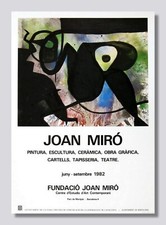 JOAN MIRO - Fundació Joan Miró Barcelona 1982 - Original Ausstellungsplakat - L