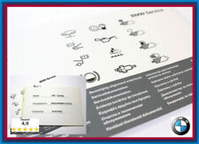 Orig. Neu BMW Serviceheft + Aufkleber F E 1er 3er 5er 6er 7er X1 X3 X5 X6 E72 Z4