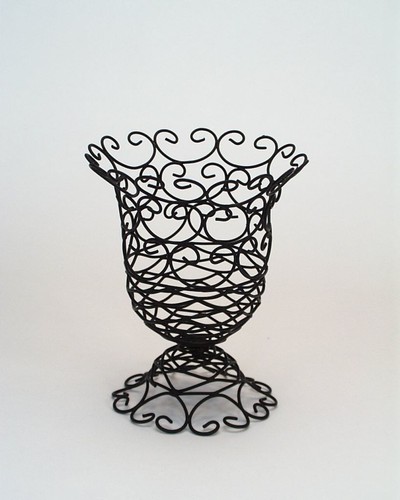 Metall vase 16x19cm blumenvase - metall,