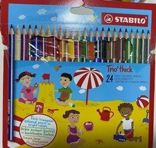STABILO Trio Thick Buntstift 23er Pack [ Dunkellila Fehlt] Dicker Buntstift