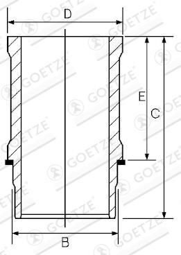 Goetze zylinderlaufbuchse - goetze,